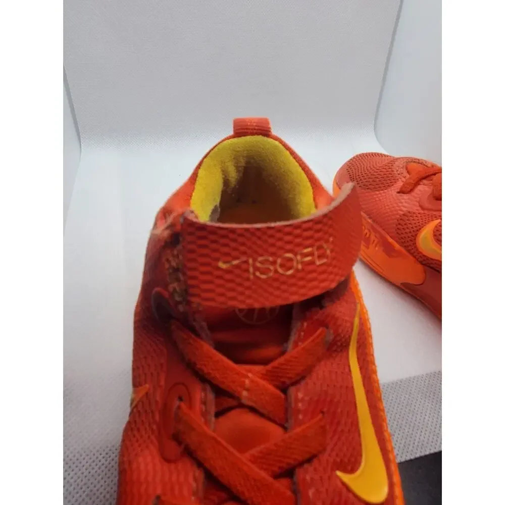 Nike IsoFly PS Total Orange Kids Basketball Shoes FQ7670-800 Sneakers Size 8C